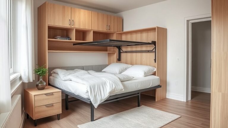 Schrankbett im kleinen Schlafzimmer: Mechaniken, Maße, Montage, Sicherheit und Kosten